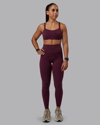 Woman wearing Elixir Ultra High-Rise Full Length Legging - Cherry Lacquer | Size:S | Thumbnail Index: 1