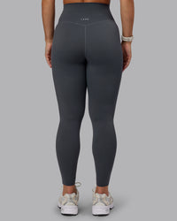 Woman wearing Elixir Ultra High-Rise Full Length Legging - Dark Storm | Size:S | Thumbnail Index: 3