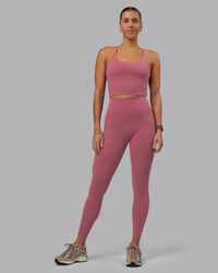 Woman wearing Elixir Ultra High-Rise Full Length Legging Pockets - Mauve Haze | Thumbnail Index: 6