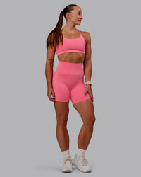 Woman wearing Elixir Ultra High-Rise 6" Short - Pink Lemonade | Size:S | Thumbnail Index: 4