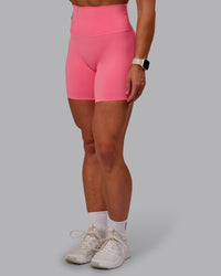 Woman wearing Elixir Ultra High-Rise 6" Short - Pink Lemonade | Size:S | Thumbnail Index: 5