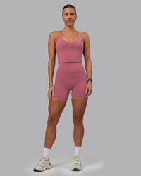 Woman wearing Elixir Ultra High-Rise 6" Short Pockets - Mauve Haze | Thumbnail Index: 6