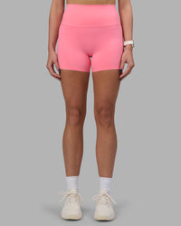 Woman wearing Elixir Ultra High-Rise 4" Short - Candy Pink | Model:Phoebe | Size:S | Thumbnail Index: 7