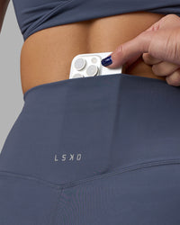 Woman wearing Elixir Ultra High-Rise 6" Short - Night Shadow | Model:Phoebe | Size:S | Thumbnail Index: 6