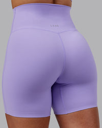 Woman wearing Elixir Ultra High-Rise 6" Short - Violet Ray | Model:Ayla | Size:S | Thumbnail Index: 7