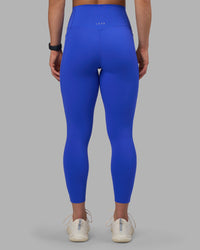 Woman wearing Elixir Ultra High-Rise 7/8 Legging Pockets - Power Cobalt | Model:Keisha | Size:S | Thumbnail Index: 3