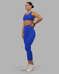 Woman wearing Elixir Ultra High-Rise 7/8 Legging - Power Cobalt | Model:Keisha | Size:S | Thumbnail Index: 2