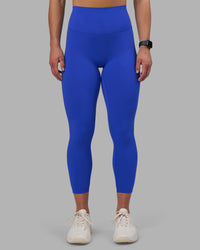Woman wearing Elixir Ultra High-Rise 7/8 Legging - Power Cobalt | Model:Keisha | Size:S | Thumbnail Index: 4