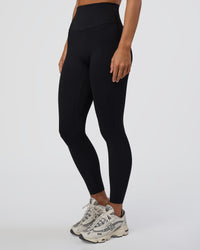 Woman wearing Elixir Ultra High-Rise Full Length Legging - Black | Model:Amity | Size:S | Thumbnail Index: 1