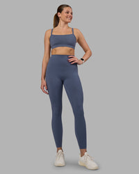 Woman wearing Elixir Ultra High-Rise Full Length Legging - Night Shadow | Model:Phoebe | Size:S | Thumbnail Index: 4