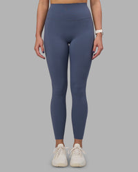 Woman wearing Elixir Ultra High-Rise Full Length Legging - Night Shadow | Model:Phoebe | Size:S | Thumbnail Index: 0