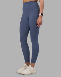 Woman wearing Elixir Ultra High-Rise Full Length Legging - Night Shadow | Model:Phoebe | Size:S | Thumbnail Index: 6