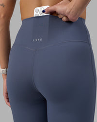 Woman wearing Elixir Ultra High-Rise Full Length Legging - Night Shadow | Model:Phoebe | Size:S | Thumbnail Index: 5