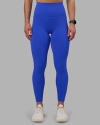 Woman wearing Elixir Ultra High-Rise Full Length Legging Pockets - Power Cobalt | Model:Keisha | Size:S | Thumbnail Index: 2