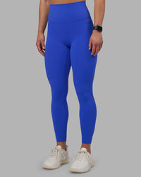 Woman wearing Elixir Ultra High-Rise Full Length Legging Pockets - Power Cobalt | Model:Keisha | Size:S | Thumbnail Index: 5