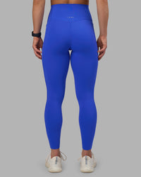 Woman wearing Elixir Ultra High-Rise Full Length Legging Pockets - Power Cobalt | Model:Keisha | Size:S | Thumbnail Index: 3
