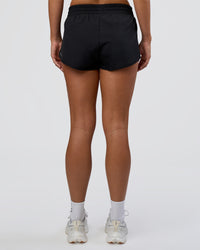 Woman wearing Energy 1.8" Training Short - Black | Model:Amity | Size:S | Thumbnail Index: 3