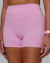 Woman wearing Enhance Ultra High-Rise 4" Short - Pink Frosting | Model:Phoebe | Size:S | Thumbnail Index: 8