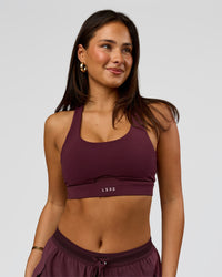 Fast-Track Sports Bra - Cherry Lacquer | Thumbnail Index: 5
