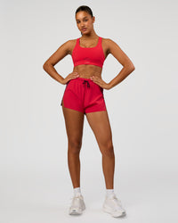 Woman wearing Fast Track Sports Bra Scarlet | Model:Bianca | Size:S | | Thumbnail Index: 2