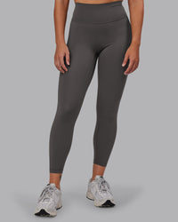 Woman wearing Fusion Ultra High-Rise 7/8 Legging - Dark Storm | Model:Hannah | Size:S | Thumbnail Index: 1