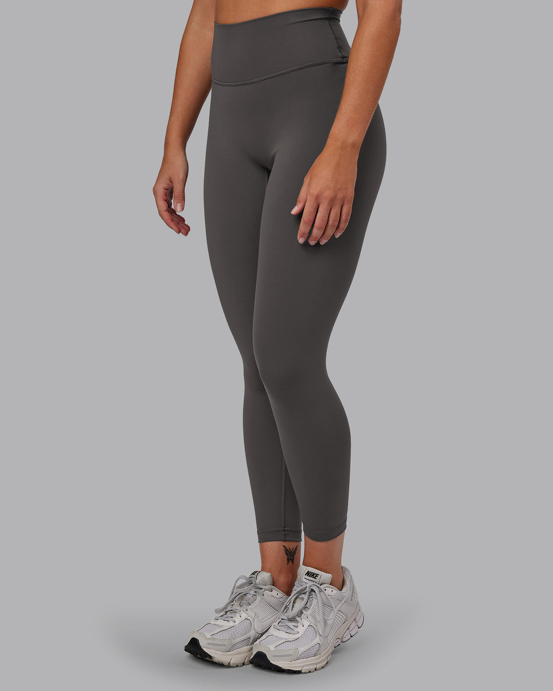 Woman wearing Fusion Ultra High-Rise 7/8 Legging - Dark Storm | Model:Hannah | Size:S - view 7