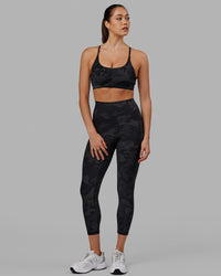 Woman wearing Fusion Ultra High-Rise 7/8 Legging Pockets - Black-Camo | Model:Katie | Size:S | Thumbnail Index: 2