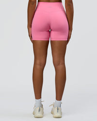 Woman wearing Fusion High-Rise 6" Short Pockets - Candy Pink | Model:Rosie | Size:S | Thumbnail Index: 7