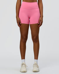 Woman wearing Fusion High-Rise 4" Short Pockets - Candy Pink | Model:Rosie | Size:S | Thumbnail Index: 5