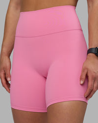 Woman wearing Fusion Ultra High-Rise 6" Short - Candy Pink | Model:Keisha | Size:S | Thumbnail Index: 1
