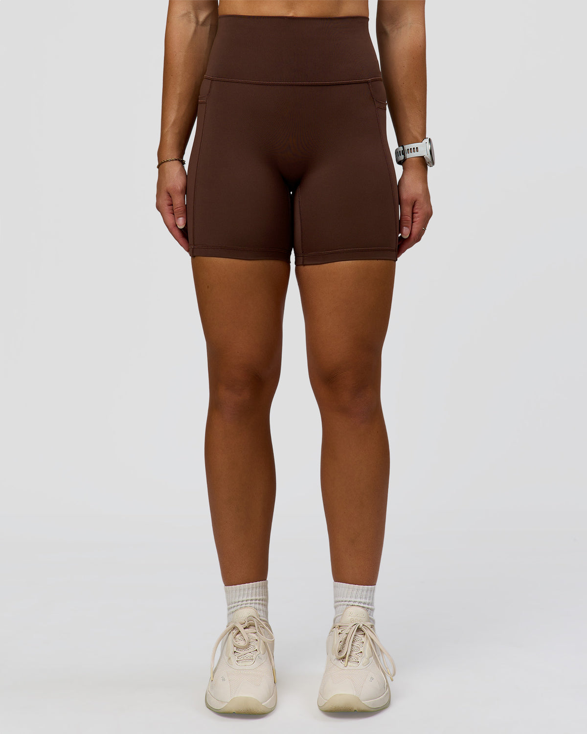 CF Fusion Ultra High-Rise 6" Short Pockets - Hot Chocolate