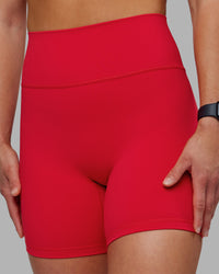 Woman wearing Fusion Ultra High-Rise 6" Short - Scarlet | Model:Keisha | Size:S | Thumbnail Index: 2
