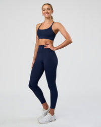 Woman wearing Fusion Ultra High-Rise 7/8 Legging - Future Navy | Model:Evie | Size:S | Thumbnail Index: 5