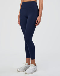 Woman wearing Fusion Ultra High-Rise 7/8 Legging - Future Navy | Model:Evie | Size:S | Thumbnail Index: 1