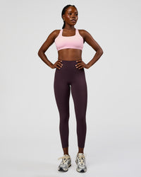 Woman wearing Fusion Ultra High-Rise 7/8 Legging - Midnight Plum | Model:Ellie | Size:S | Thumbnail Index: 4