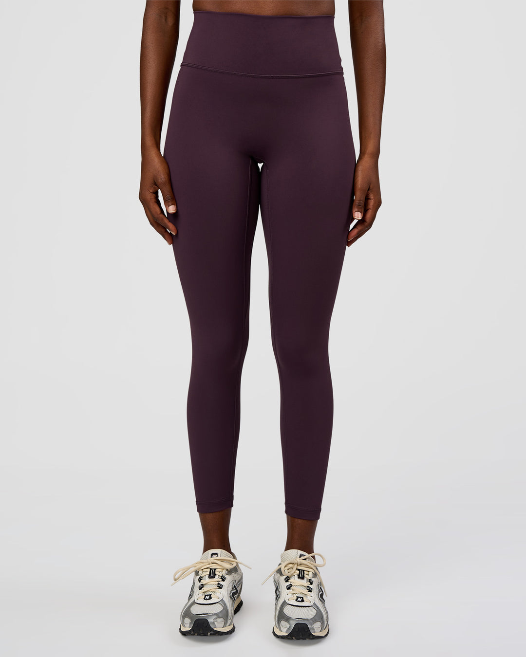 Woman wearing Fusion Ultra High-Rise 7/8 Legging - Midnight Plum | Model:Ellie | Size:S - view 1