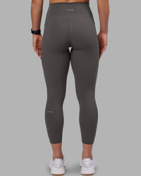 Woman wearing Fusion Ultra High-Rise 7/8 Legging Pockets - Dark Storm | Model:Keisha | Size:S | Thumbnail Index: 3