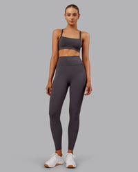 Woman wearing Fusion Ultra High-Rise Full Length Legging - Dark Storm | Model:Ella | Size:S | Thumbnail Index: 1