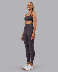 Woman wearing Fusion Ultra High-Rise Full Length Legging - Dark Storm | Model:Ella | Size:S | Thumbnail Index: 4
