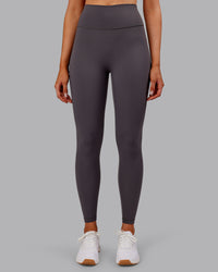Woman wearing Fusion Ultra High-Rise Full Length Legging - Dark Storm | Model:Ella | Size:S | Thumbnail Index: 6