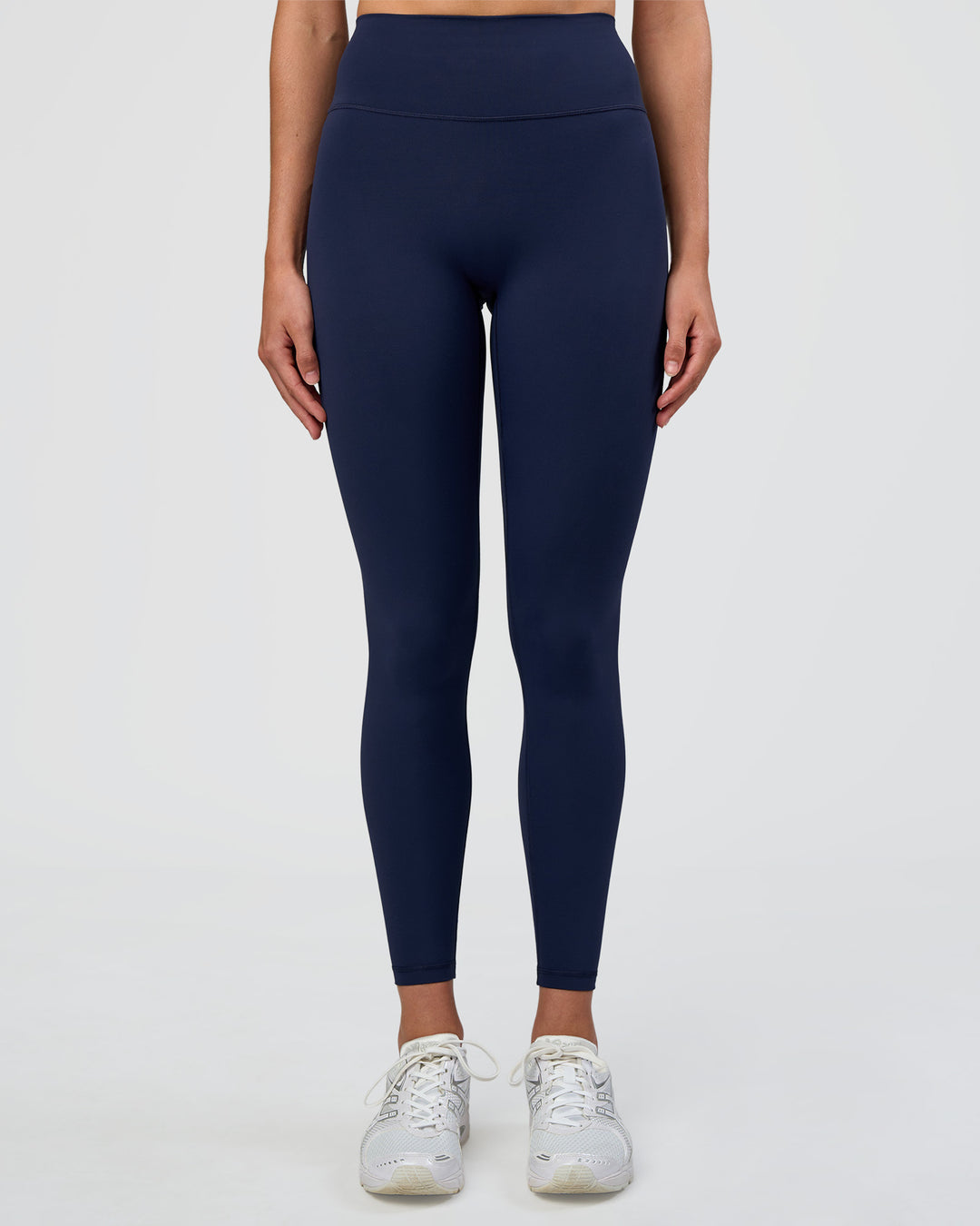 Woman wearing Fusion Ultra High-Rise Full Length Legging - Future Navy | Model:Evie | Size:S - view 3