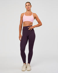 Woman wearing Fusion Ultra High-Rise Full Length Legging - Midnight Plum | Model:Emelia | Size:S | Thumbnail Index: 4