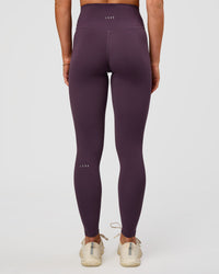 Woman wearing Fusion Ultra High-Rise Full Length Legging - Midnight Plum | Model:Emelia | Size:S | Thumbnail Index: 3