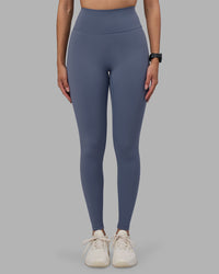 Woman wearing Fusion Ultra High-Rise Full Length Legging - Night Shadow | Model:Rhiley | Size:S | Thumbnail Index: 5