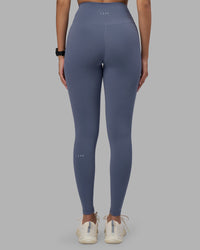 Woman wearing Fusion Ultra High-Rise Full Length Legging - Night Shadow | Model:Rhiley | Size:S | Thumbnail Index: 3