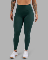 Woman wearing Fusion Ultra High-Rise Full Length Legging Pockets - Dark Moss | Model:Robyn | Size:S | Thumbnail Index: 5