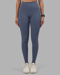 Woman wearing Fusion Ultra High-Rise Full Length Legging Pockets - Night Shadow | Model:Rhiley | Size:S | Thumbnail Index: 6