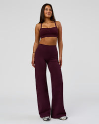 Woman wearing Fusion V-Contour High-Rise Pant - Cherry Lacquer | Model:Bianca | Size:S | Thumbnail Index: 2