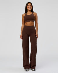 Woman wearing Fusion V-Contour High-Rise Pant - Hot Chocolate | Model:Bianca | Size:S | Thumbnail Index: 3