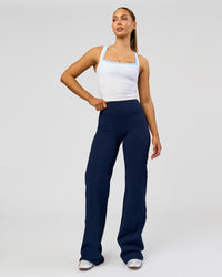 Woman wearing Fusion V-Contour High-Rise Tall Pant - Future Navy | Model:Claire | Size:S | Thumbnail Index: 6